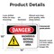 Signmission Hazardous Material Storage Area Danger Sign, Plastic, 14in W x 10in L, 2PK OS-2PACK-DS-P-1014-L-1313 - alternate 2